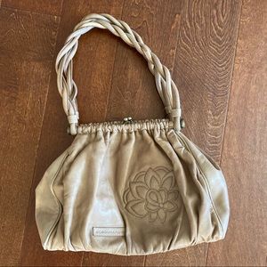 BCBG frame leather purse